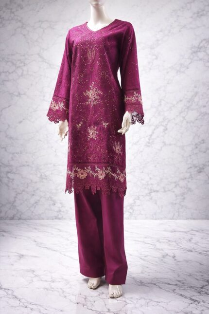 ELEGANT SHOCKING PINK 2PC SUIT