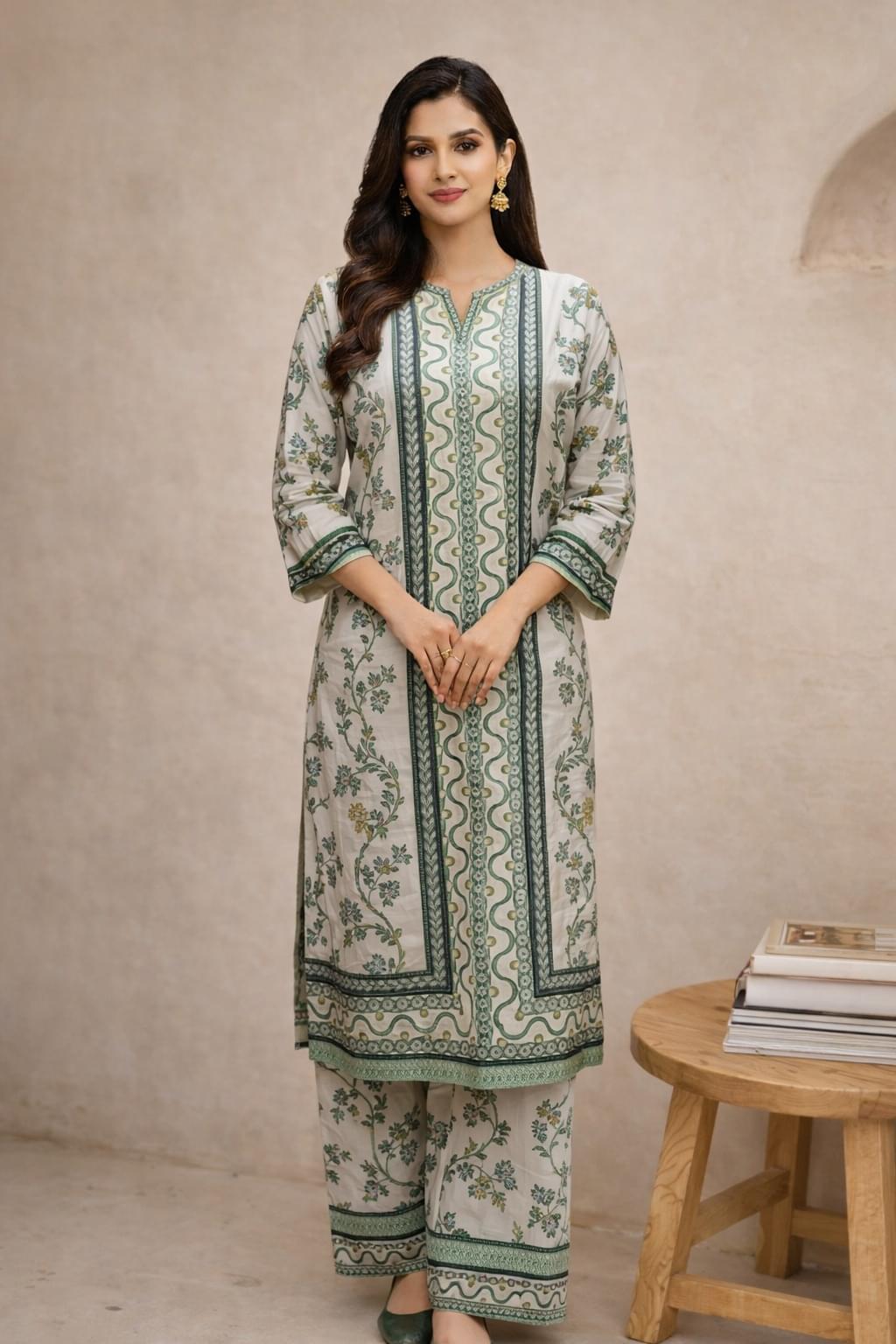 COORDSET GREEN READY TO WEAR - Image 1